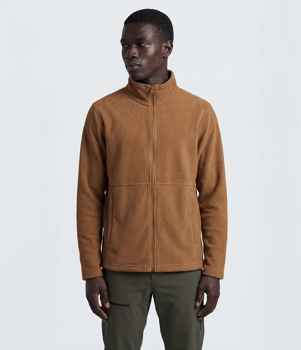 Fleece Masculino Glacier Full Zip Burnt Umber — imagem 1