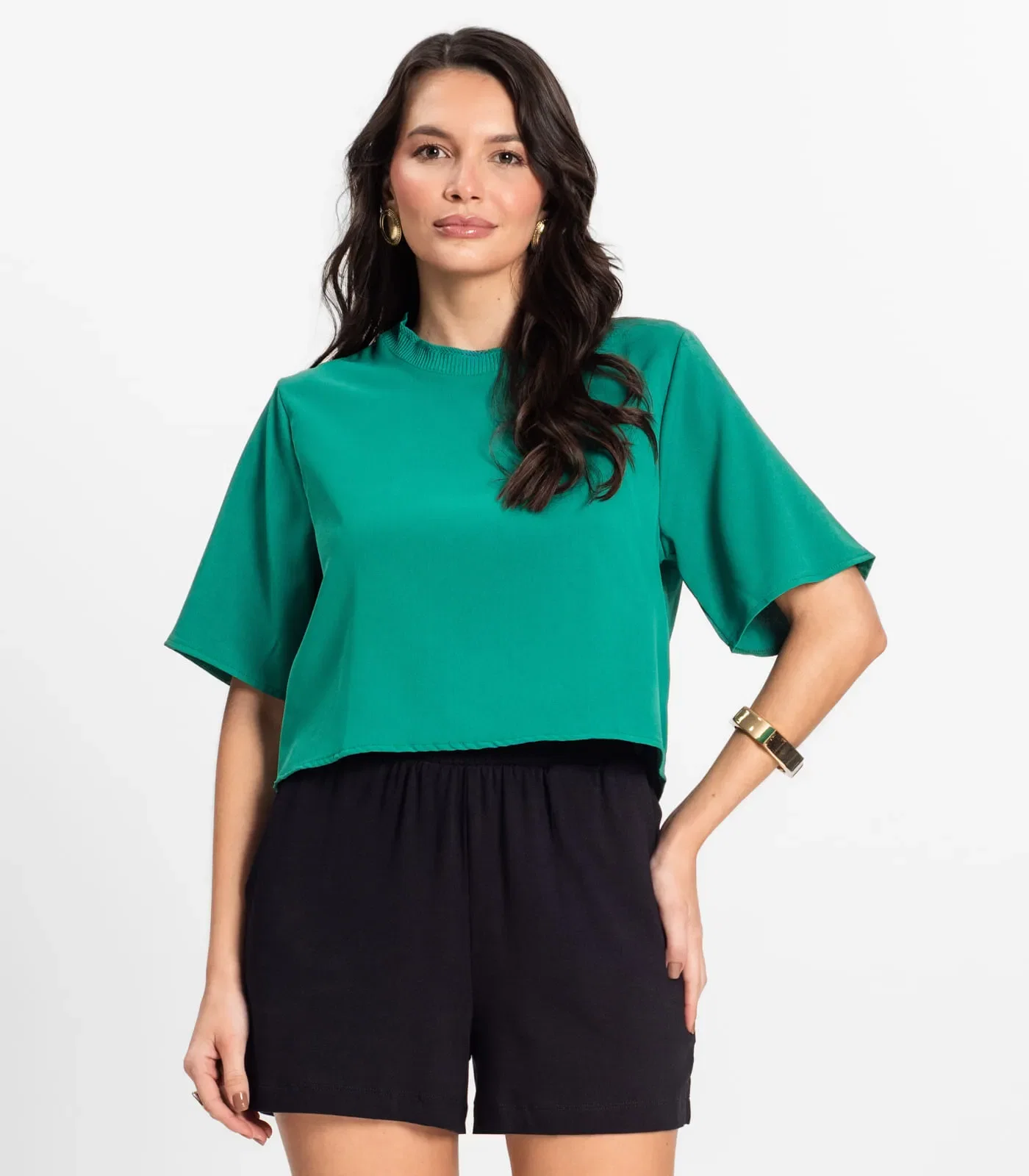 Blusa Feminina em Twill Cey Rovitex Verde