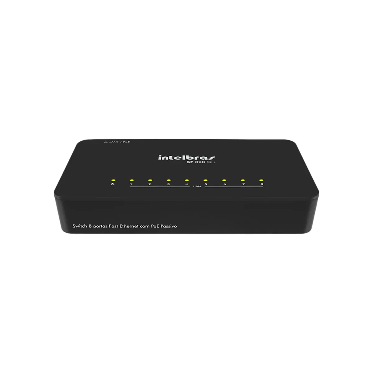 Switch 8 Portas Fast SF 800 Q+ Preto Intelbras — imagem 1