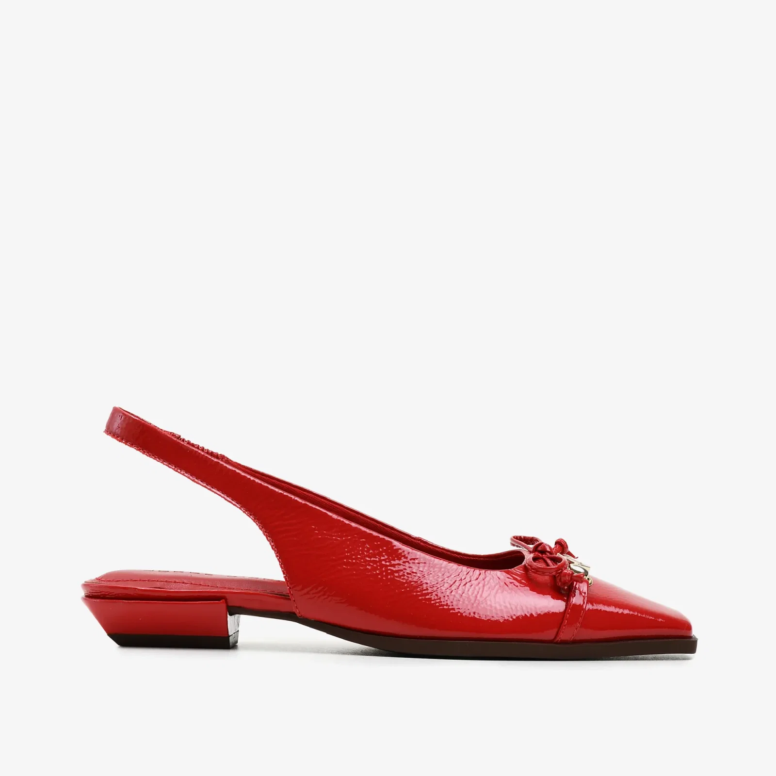 Slingback Vermelho Cereja Couro Verniz — imagem 1