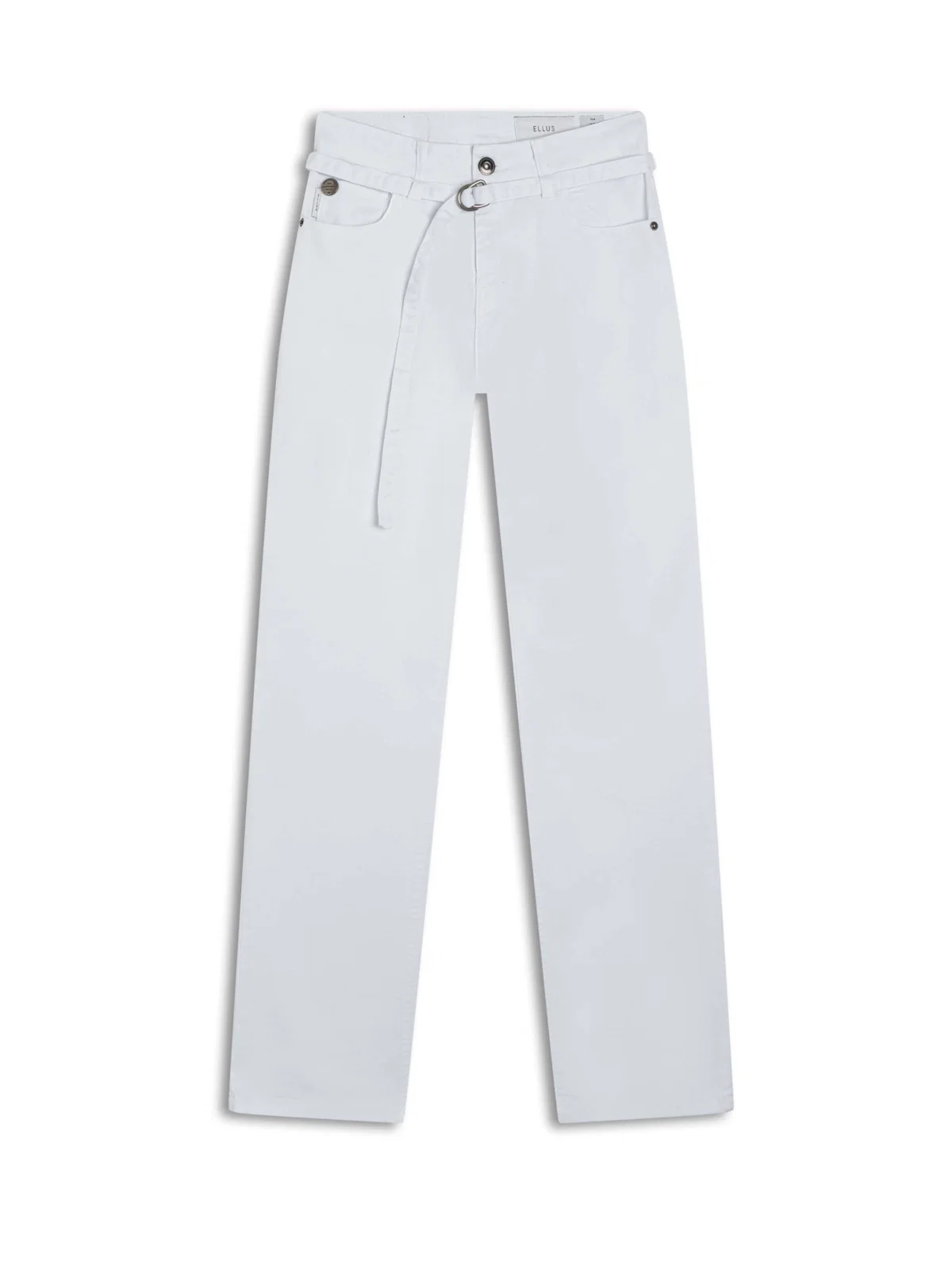Calça Vintage Denim Color Reta Branco