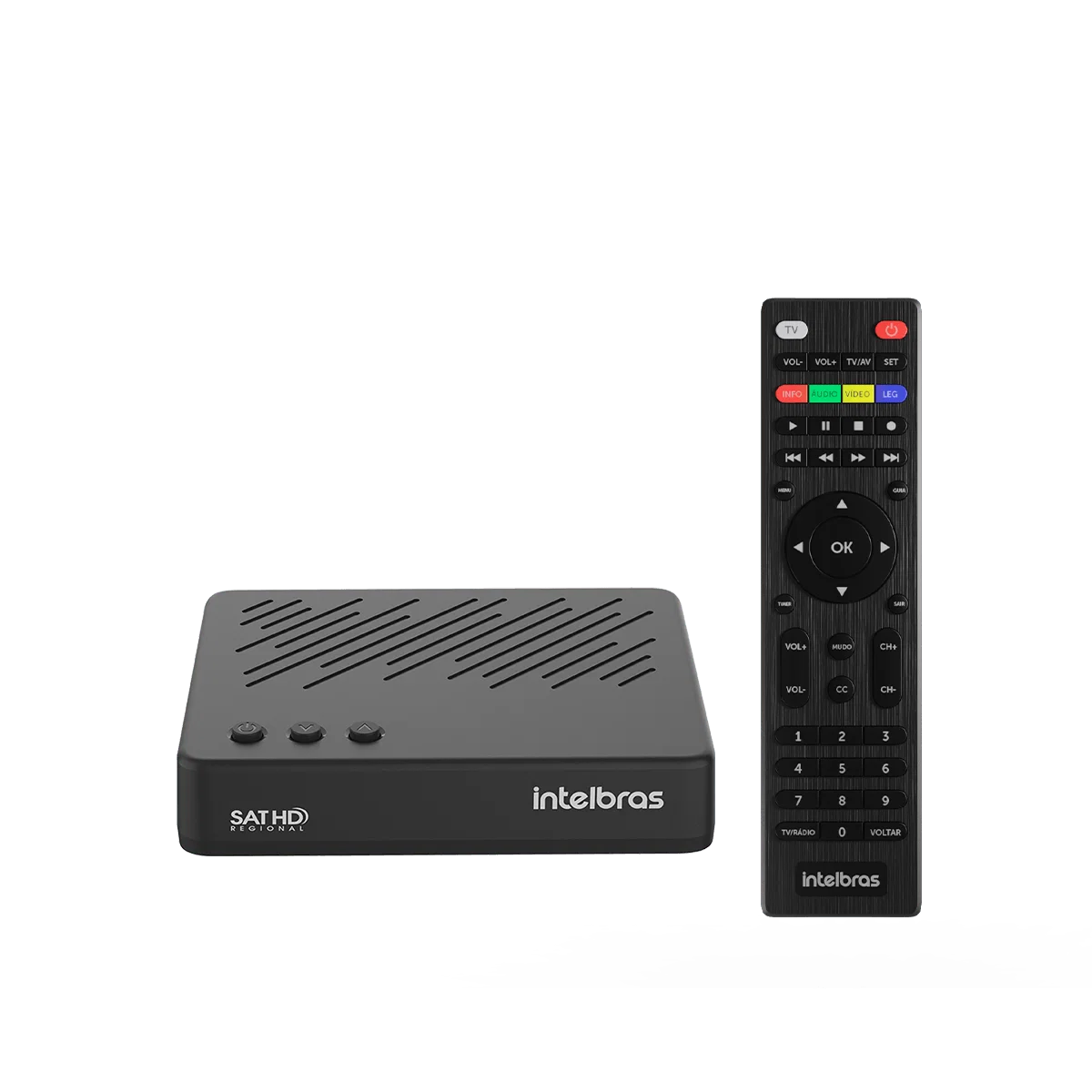 Receptor Digital de TV via Satélite Com Gravador Intelbras RDS 830