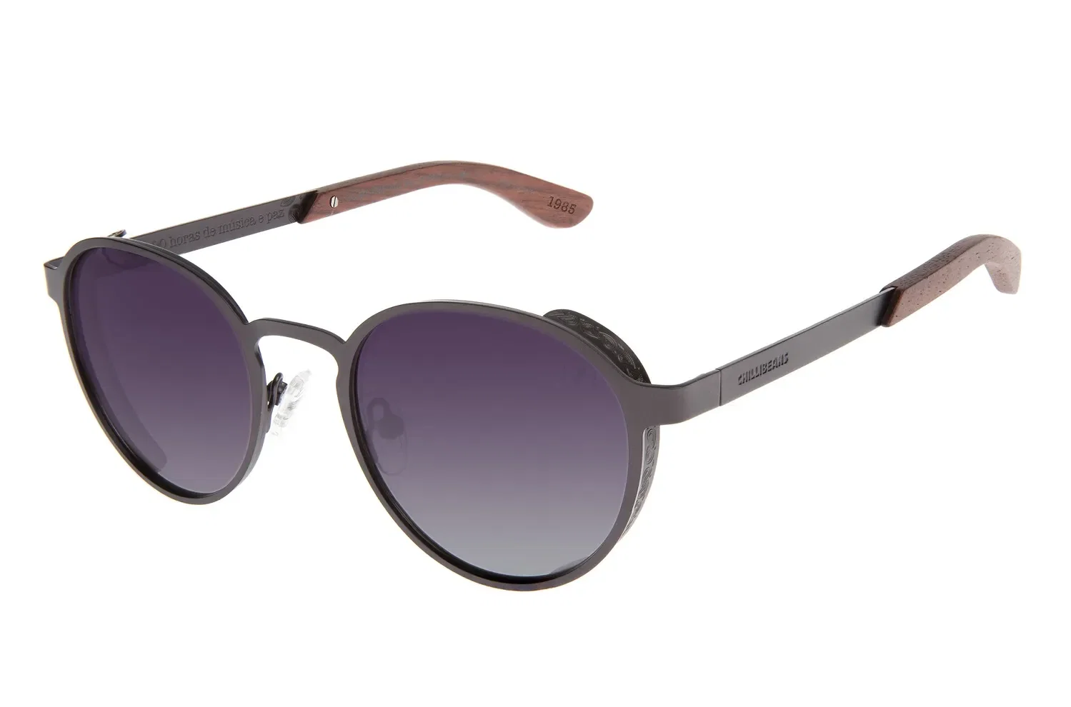 Óculos de Sol Masculino Rock in Rio Flap Polarizado Ônix