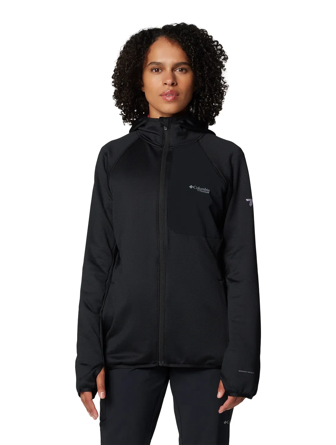 Jaqueta Fleece Columbia Feminino Triple Canyon Grid com Capuz — imagem 1