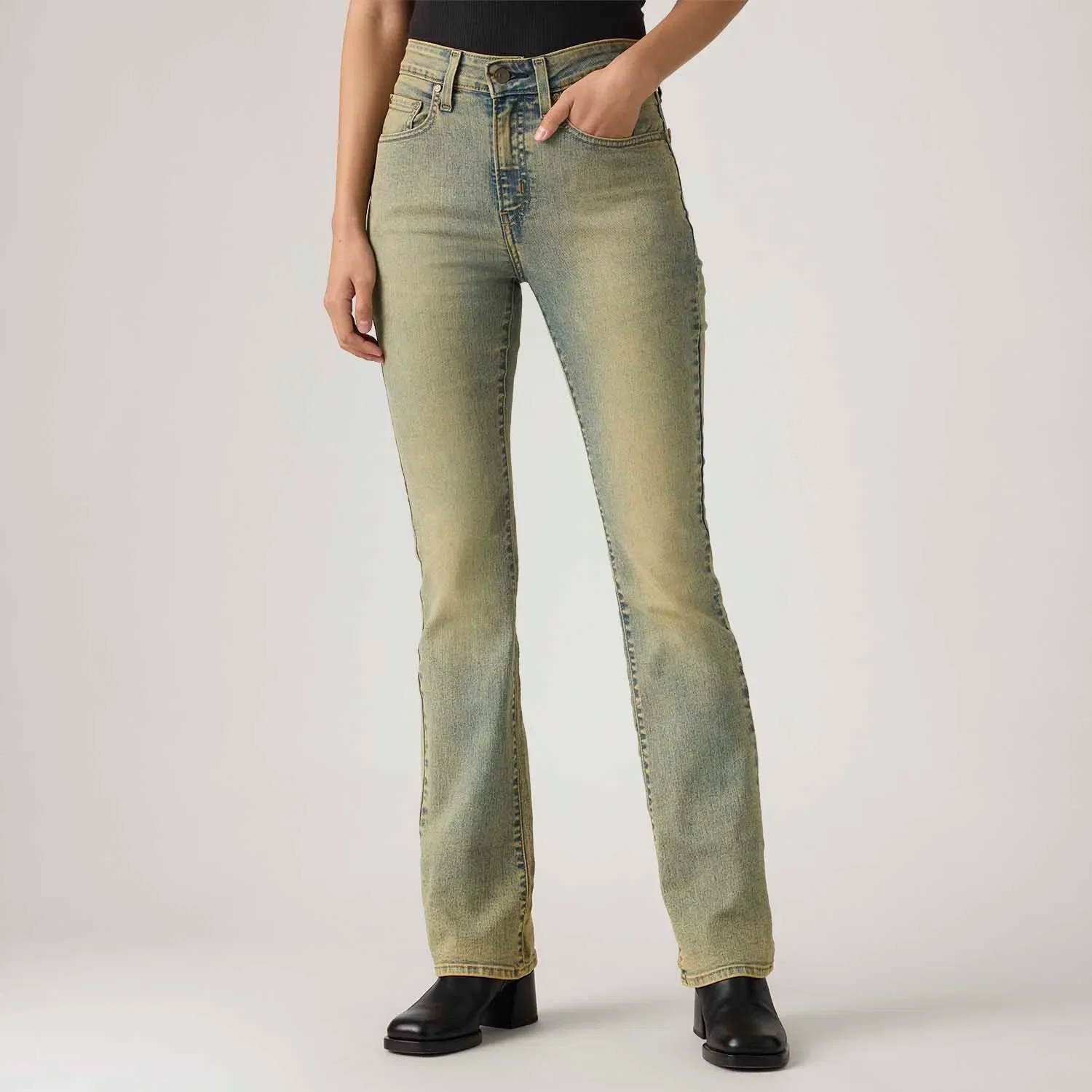Calça Jeans Levi's® 725® High Rise Bootcut Lavagem Clara — imagem 1