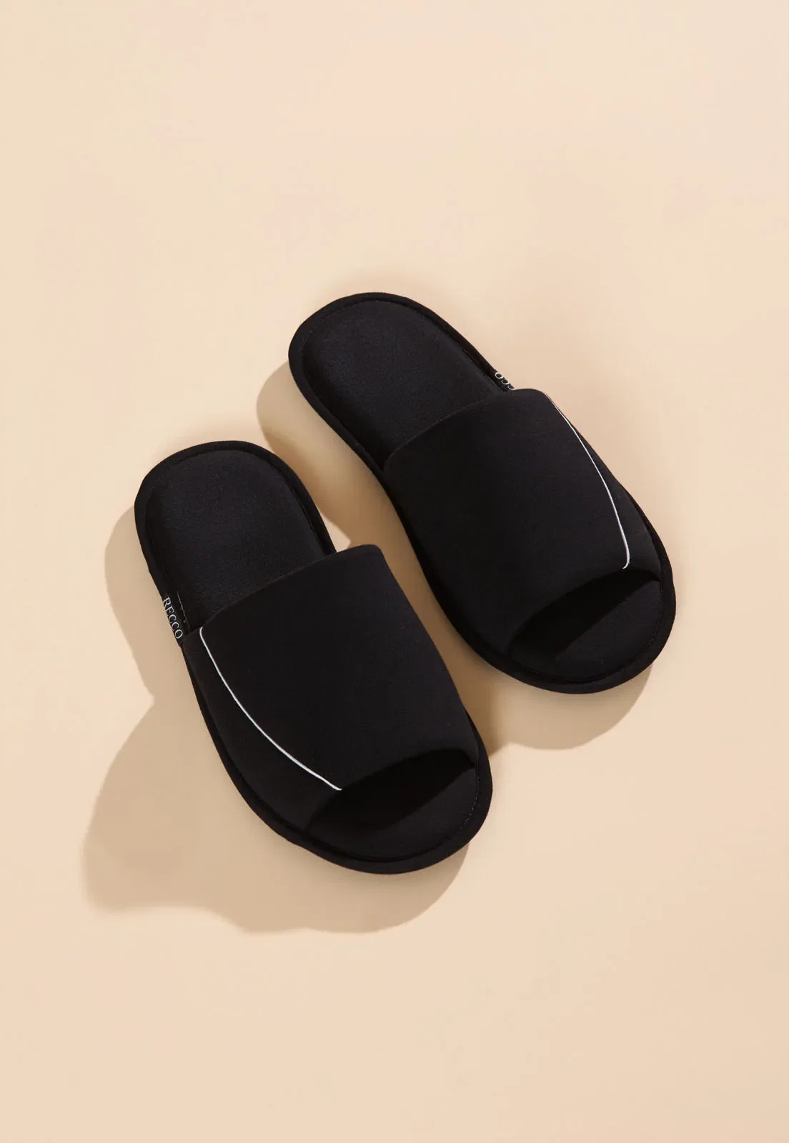 Pantufa Aberta de Viscose Stretch Recco