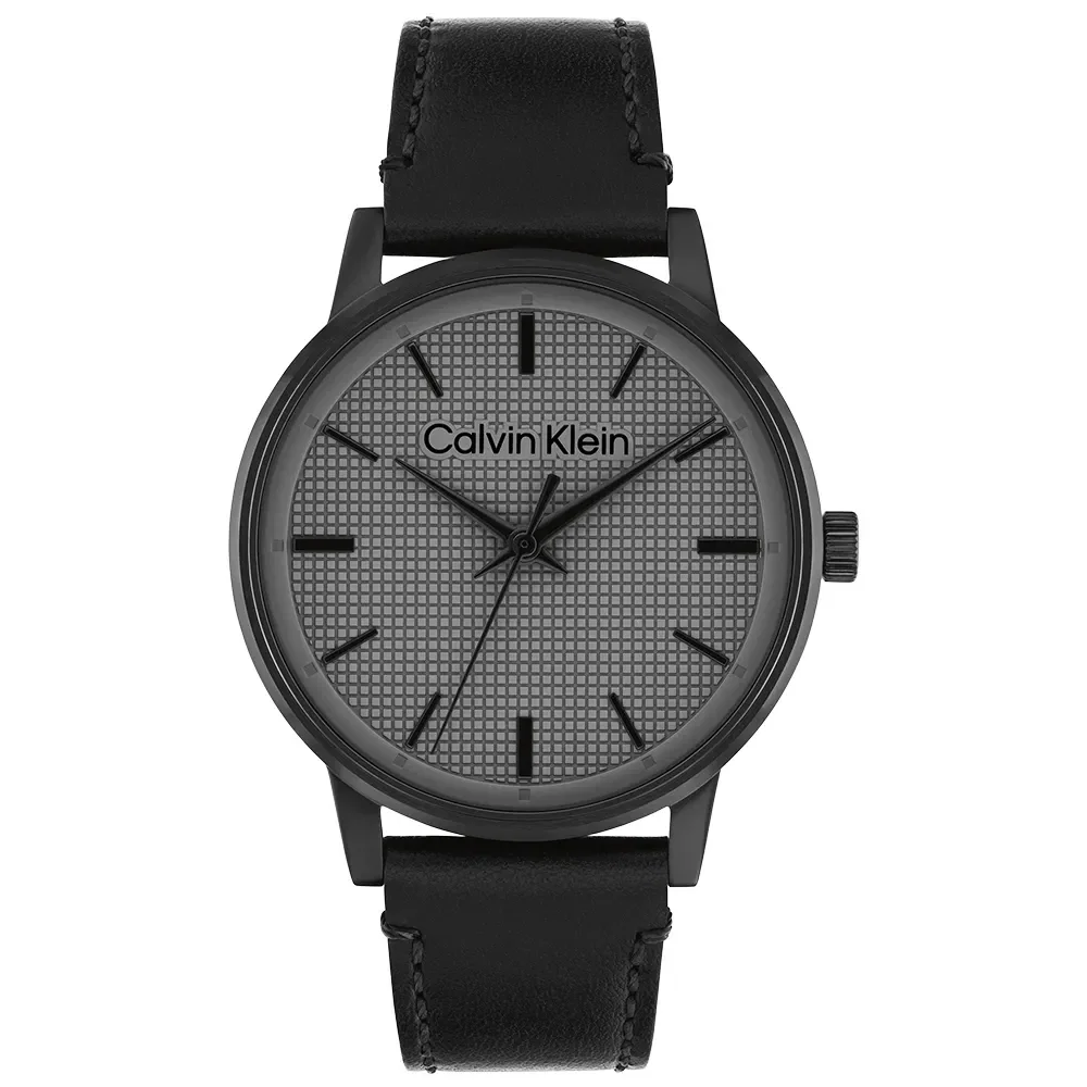 Relógio Calvin Klein CK Linked Masculino em Couro Preto 25200504 — imagem 1