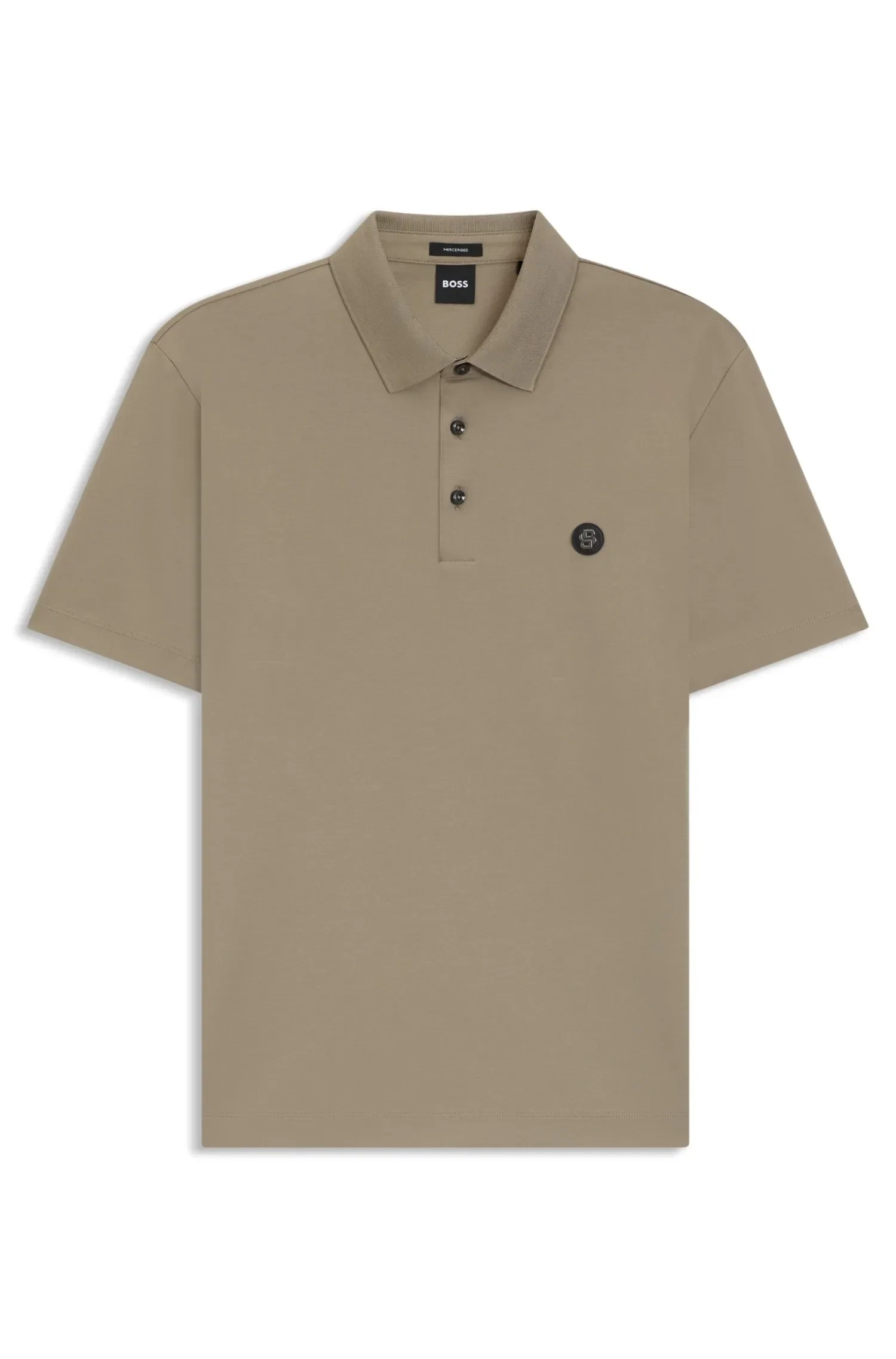 Polo De Algodão Mercerizado Com Monograma Duplo — imagem 1