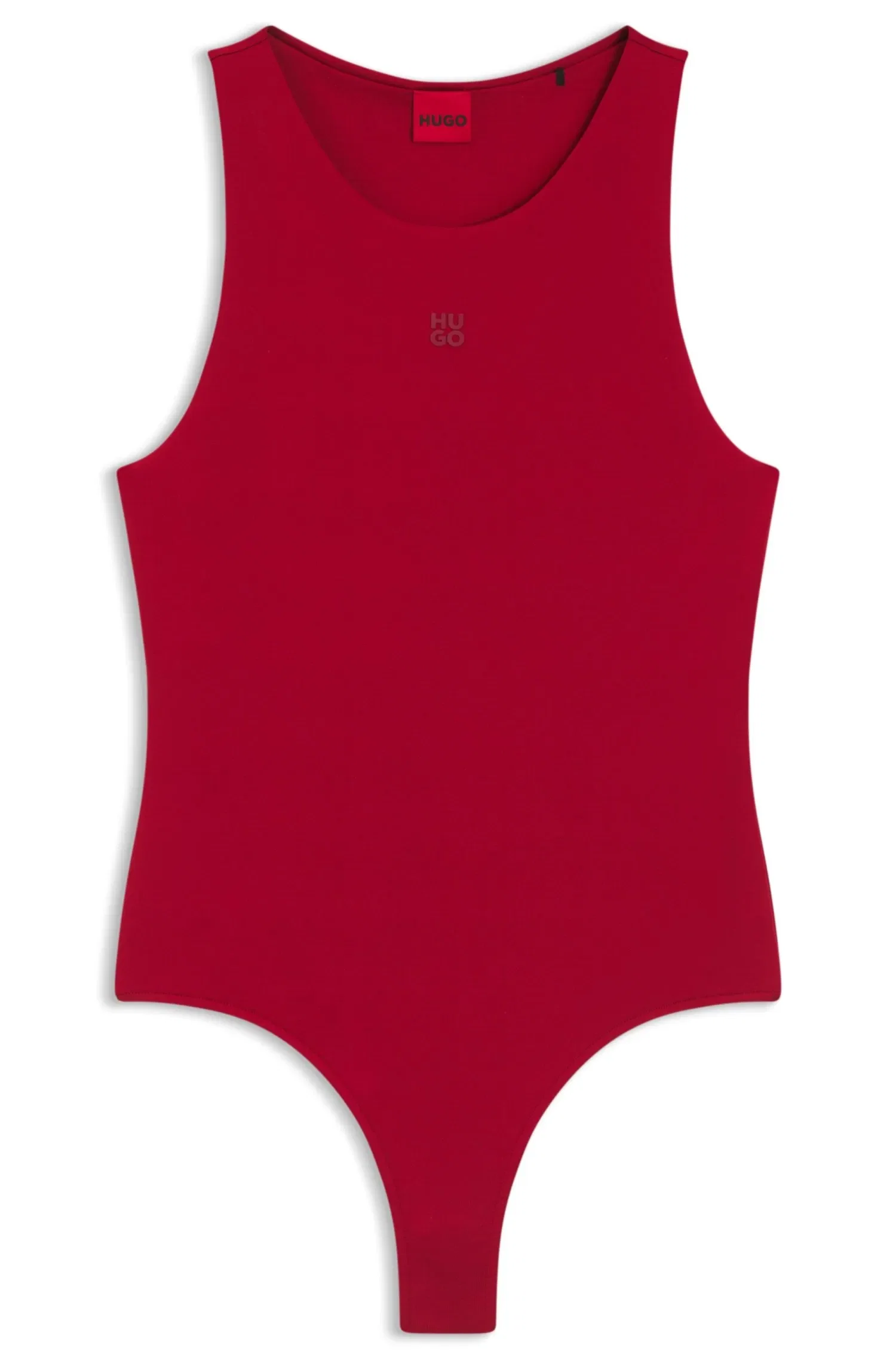 Body Em Jersey Elástico Com Logo Sobreposto