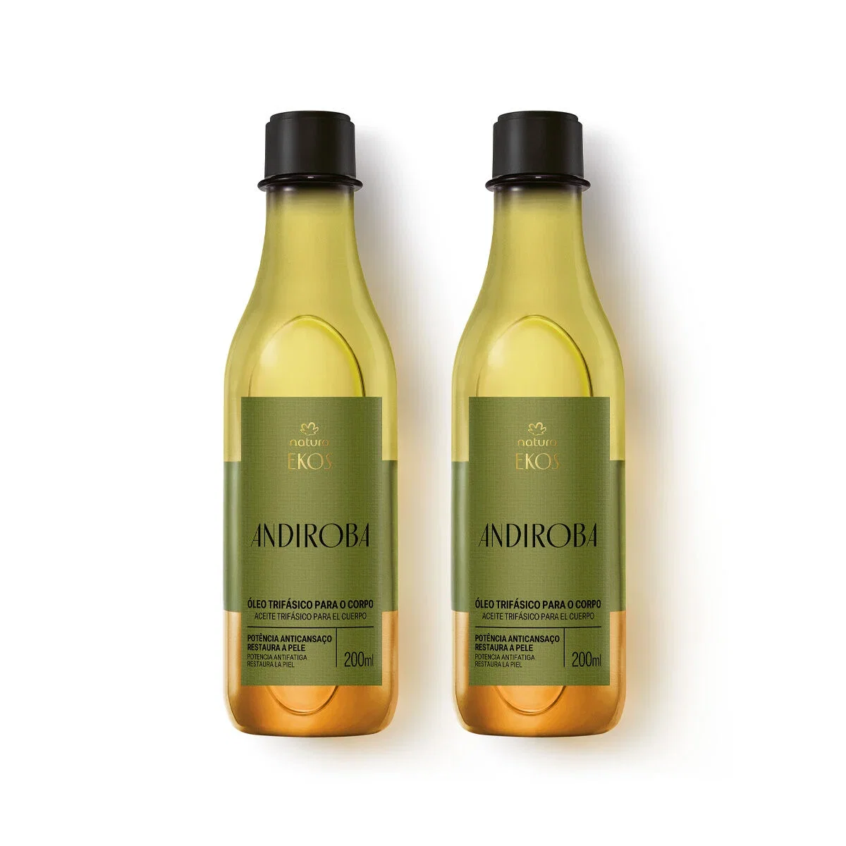 Kit Óleo Trifásico Desodorante Corporal Ekos Andiroba 2 un de 200 ml
