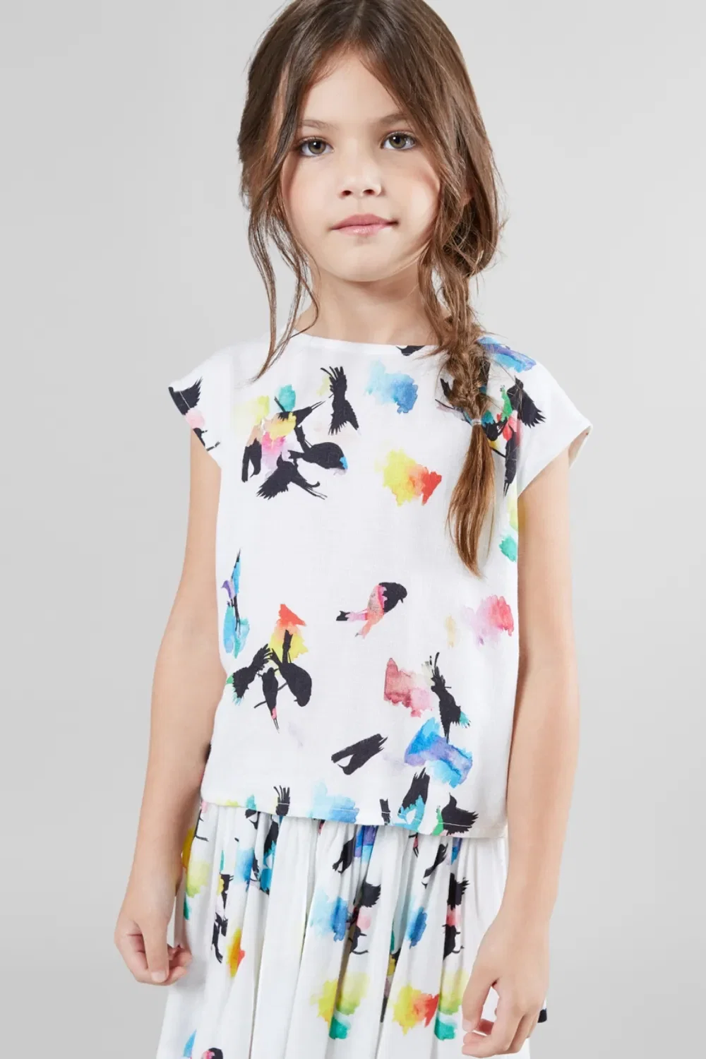 Blusa Passaros Manchados