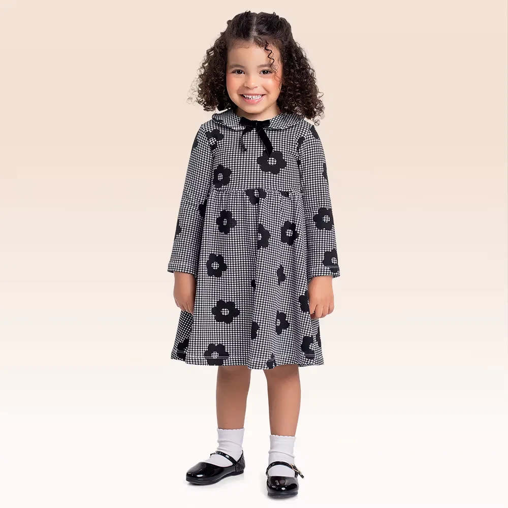 Vestido manga longa