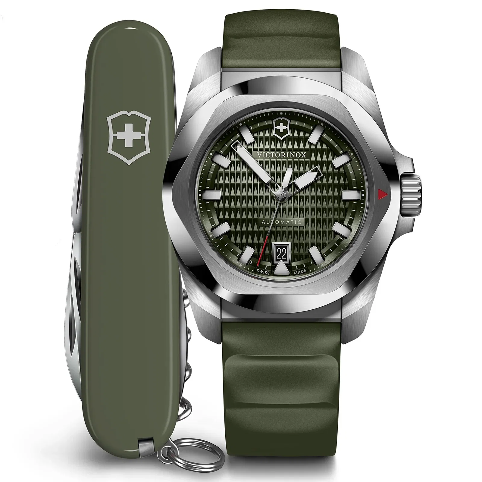 Relógio Victorinox Inox Masculino Aço Verde 242017.10