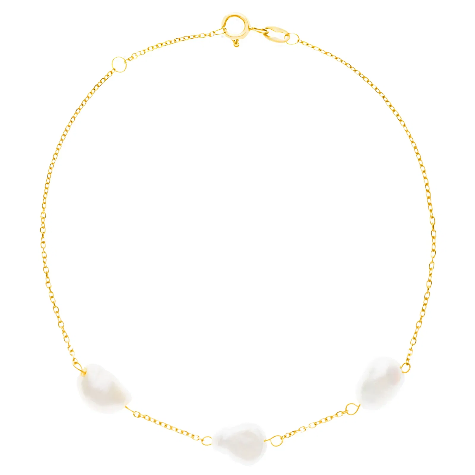Pulseira Orla em Ouro Amarelo 18k com Pérola — imagem 1