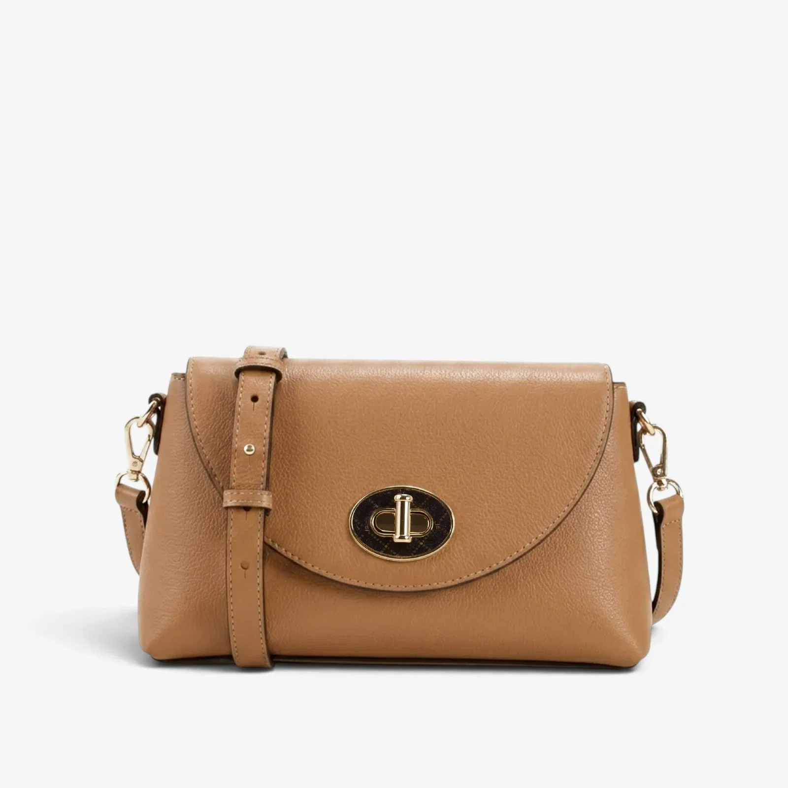 Bolsa Transversal Caramelo Trigo Couro