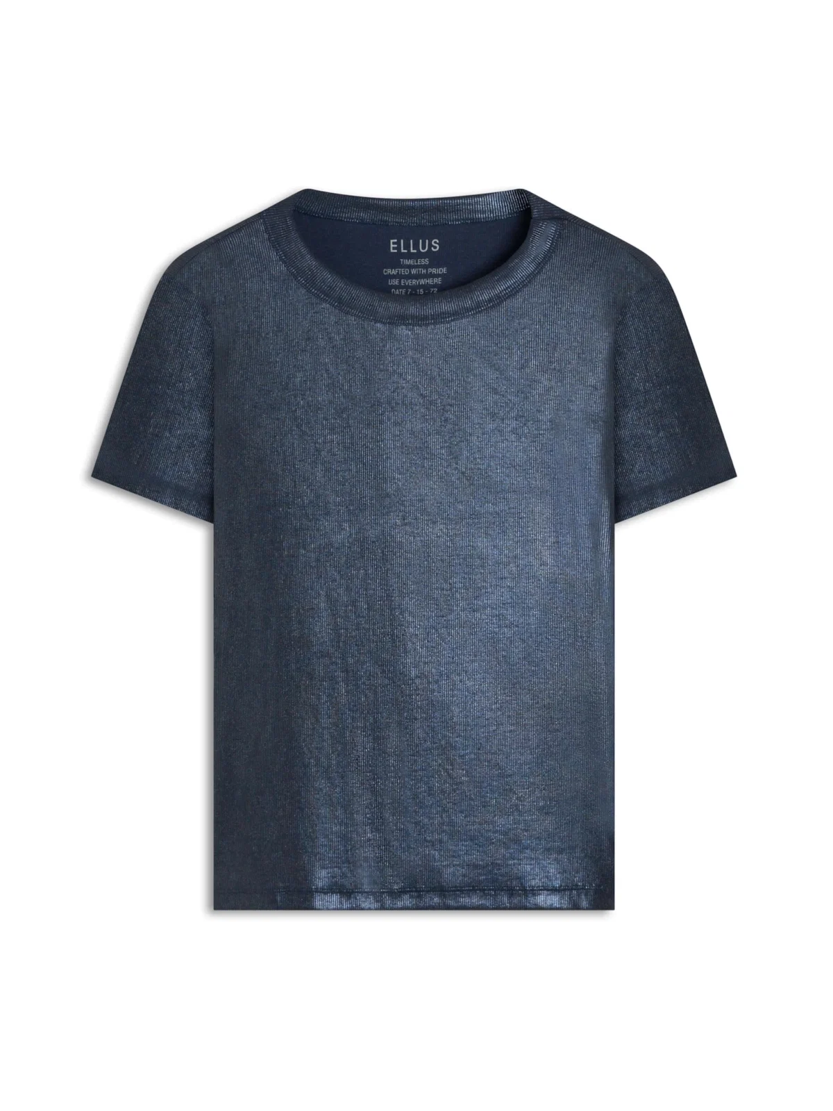 Blusa Ribbed Foil Dark Navy