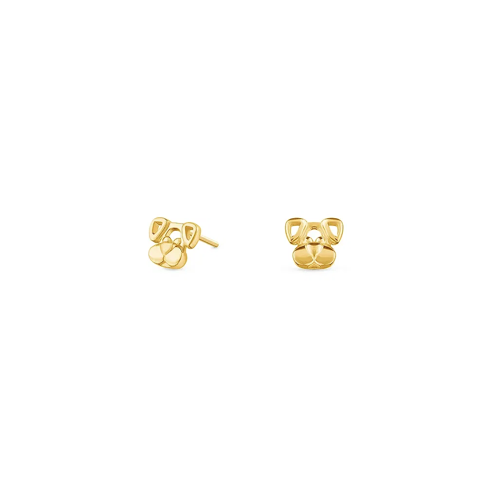 Brinco Baby Cachorro em Ouro Amarelo 18k — imagem 1