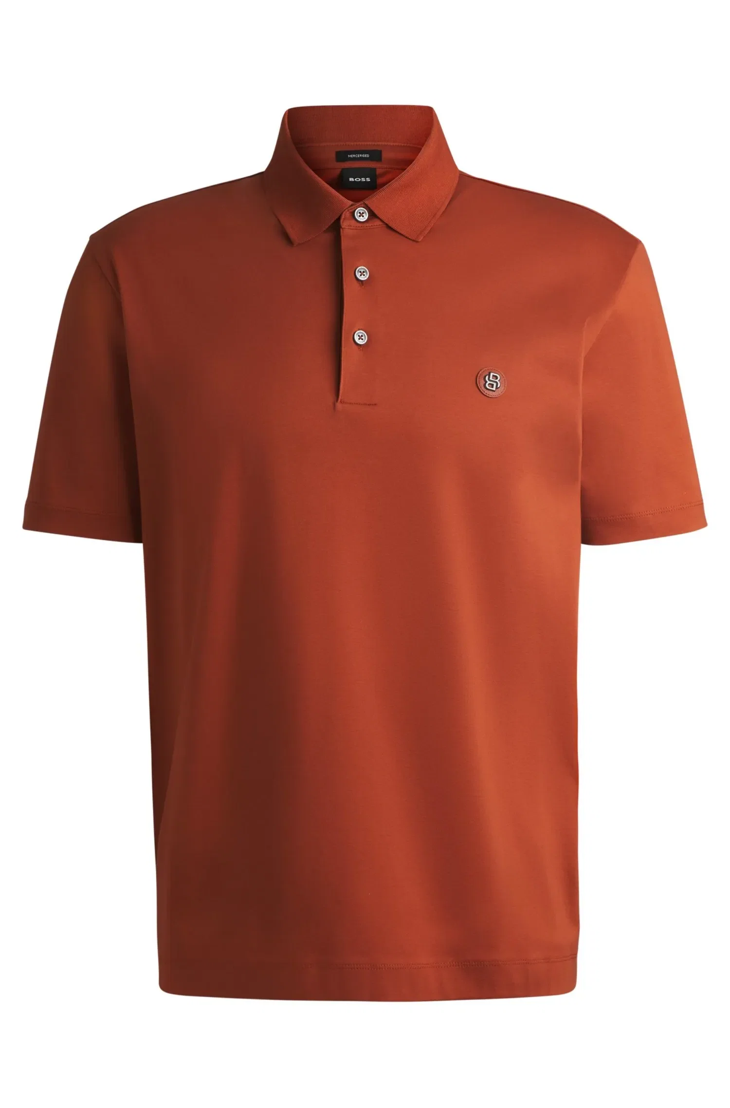 Polo De Algodão Mercerizado Com Monograma Duplo — imagem 1