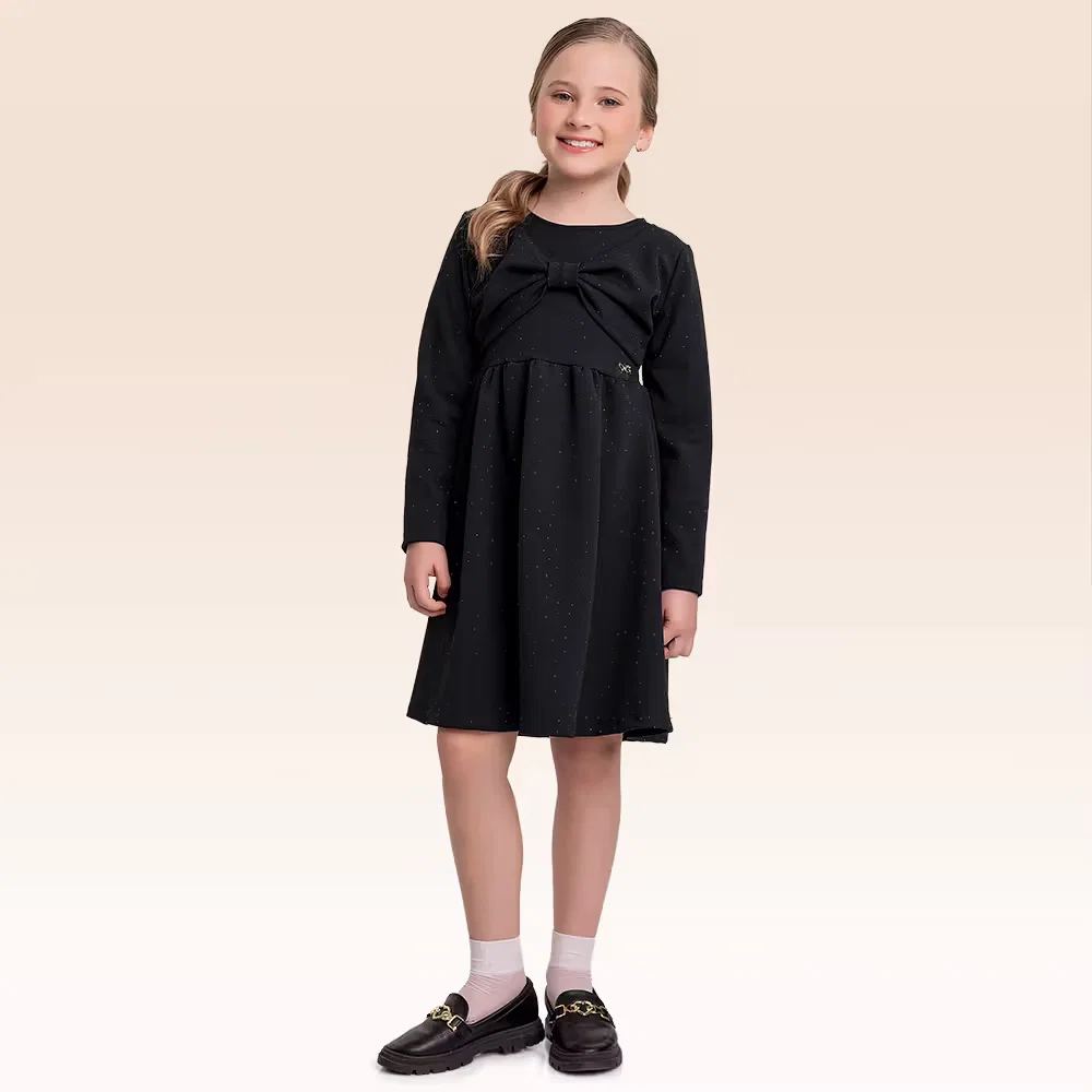 Vestido manga longa