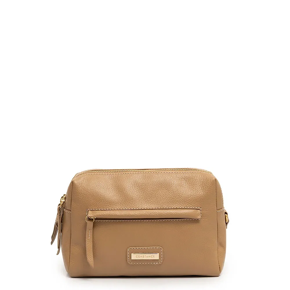 Bolsa Tiracolo Couro Bege