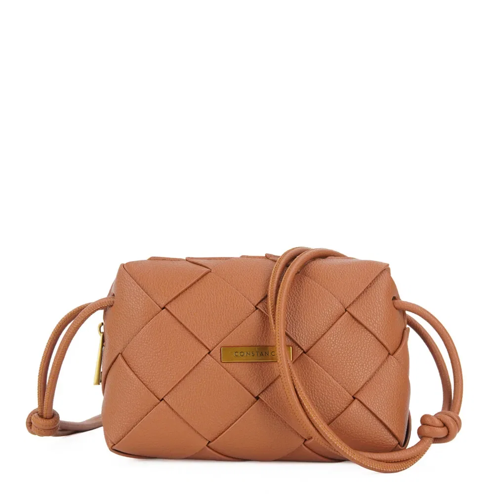 Bolsa Tiracolo Tressê Pequena Caramelo — imagem 1