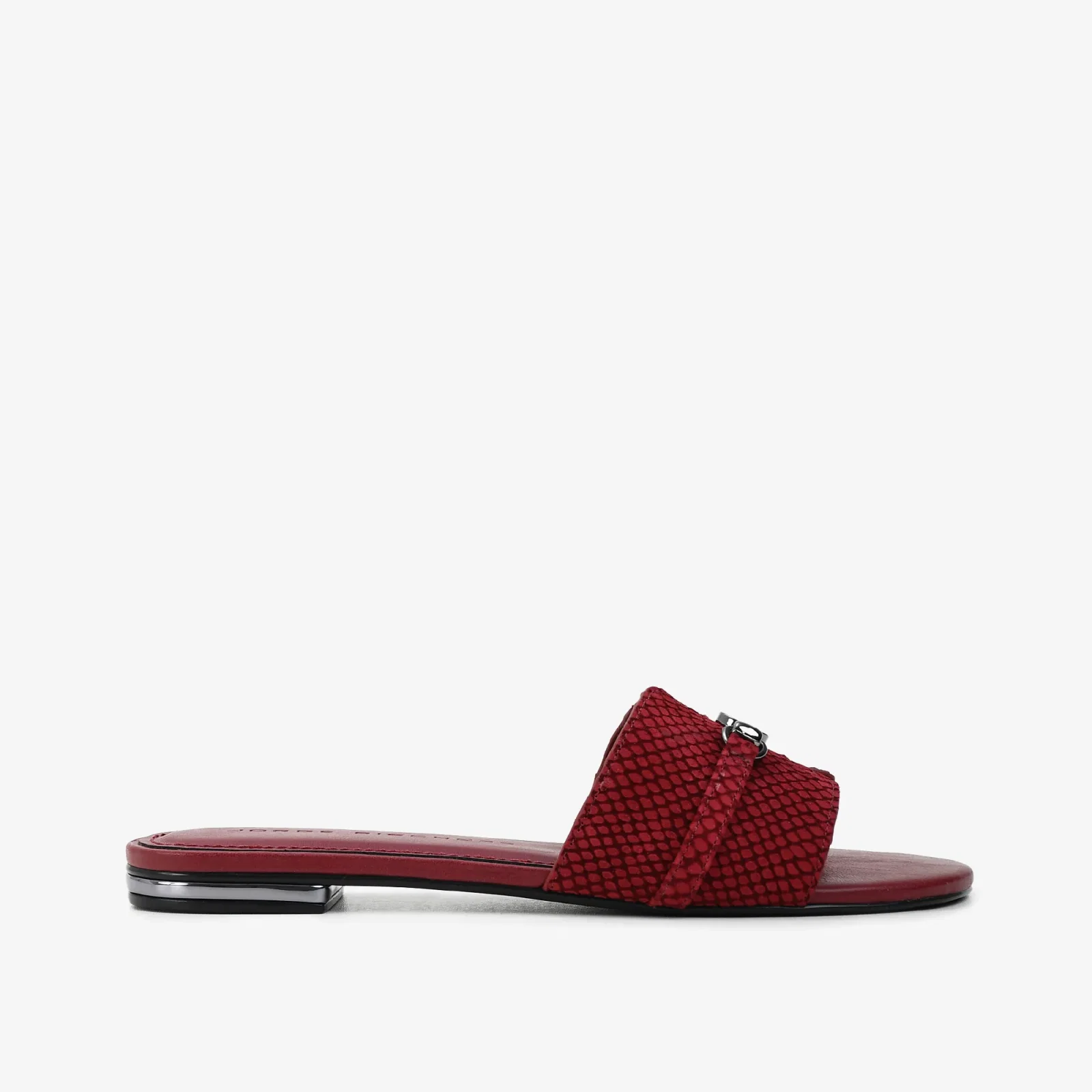 Chinelo Vinho Cabernet Couro Snake