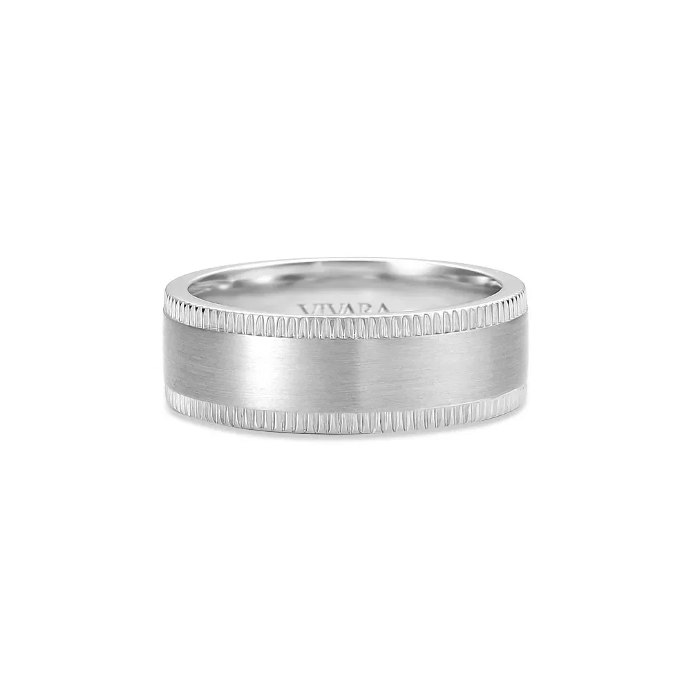 Aliança Union em Prata 925, 7mm — imagem 1