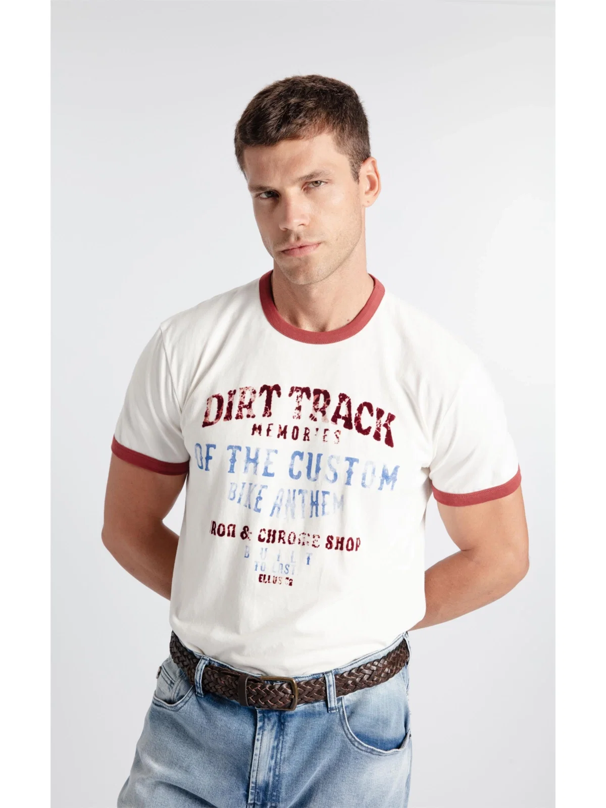 T-Shirt Dirty Track Off White — imagem 1