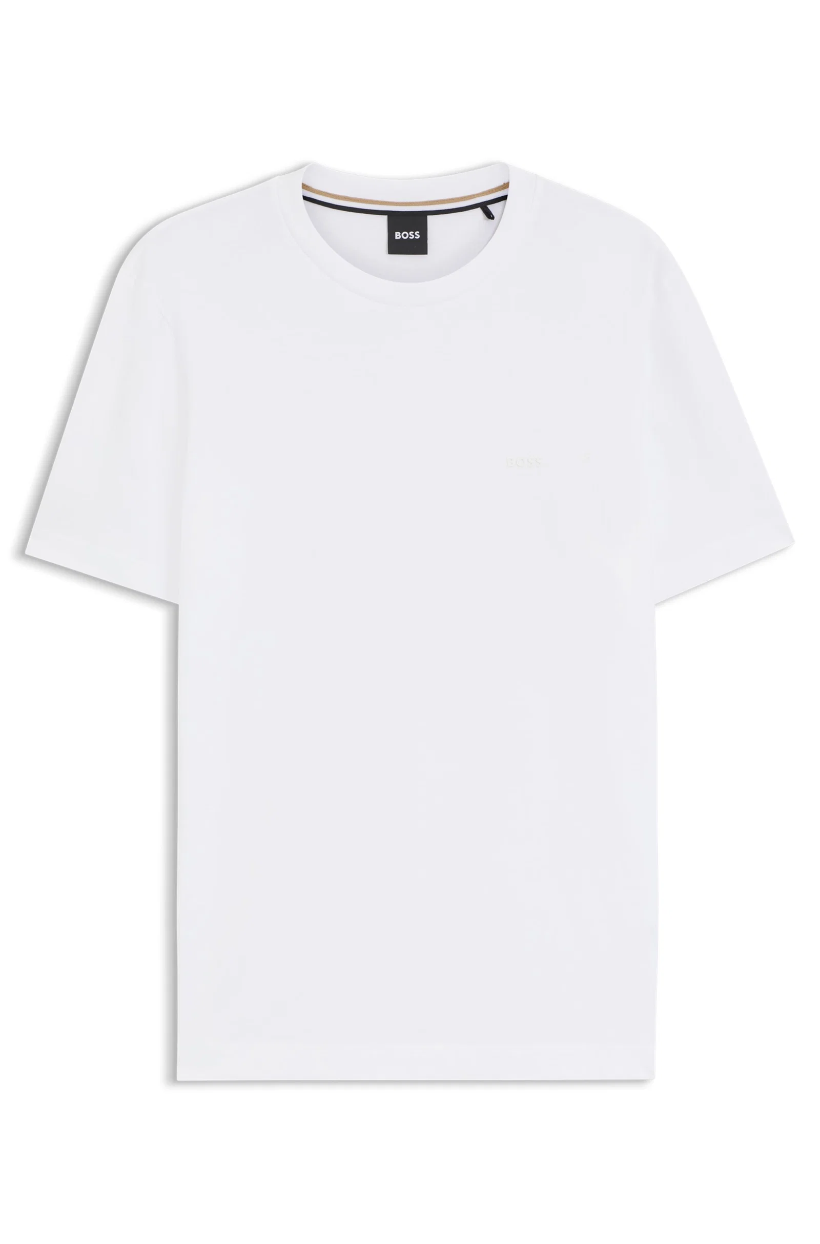 Camiseta Regular Fit Em Jersey De Algodão Com Logo — imagem 1