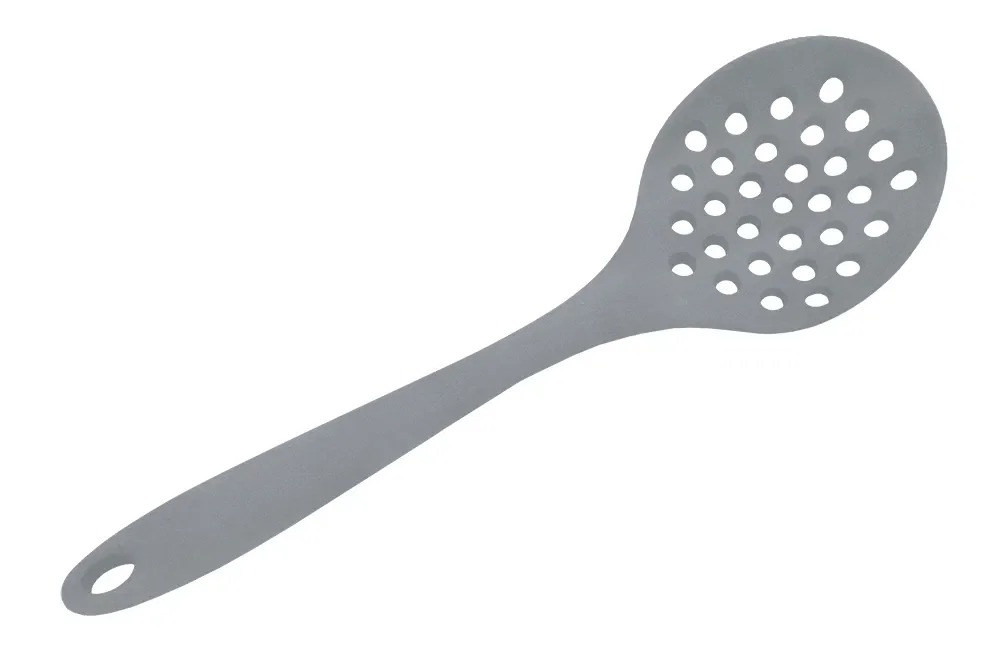 Escumadeira Silicone Cinza 28cm Mimo Style
