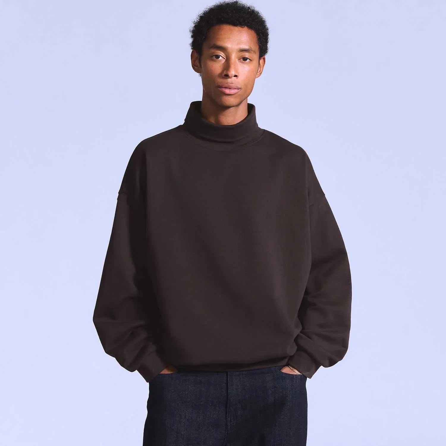 Moletom Levi's® Blue Tab Turtleneck Marrom