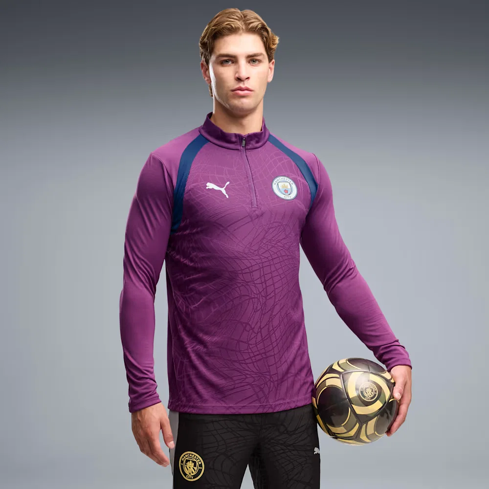 Blusa Quarter-Zip Treino Slim Manchester City 26/27 Masculina