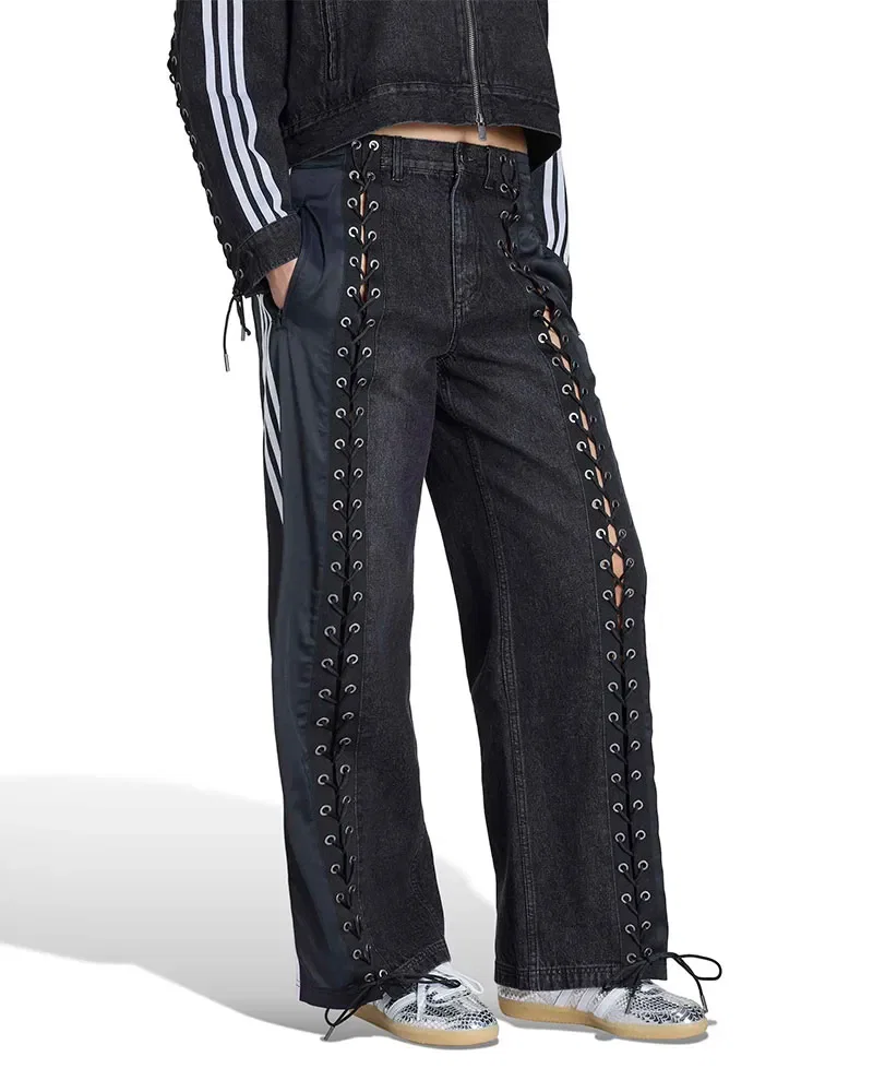 Calça Adidas Originals Denim Lacing Firebird Feminina