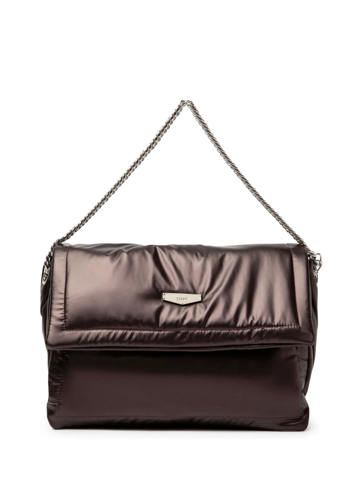 Bolsa New Nylon Puffer Bag Ellus Dark Wine