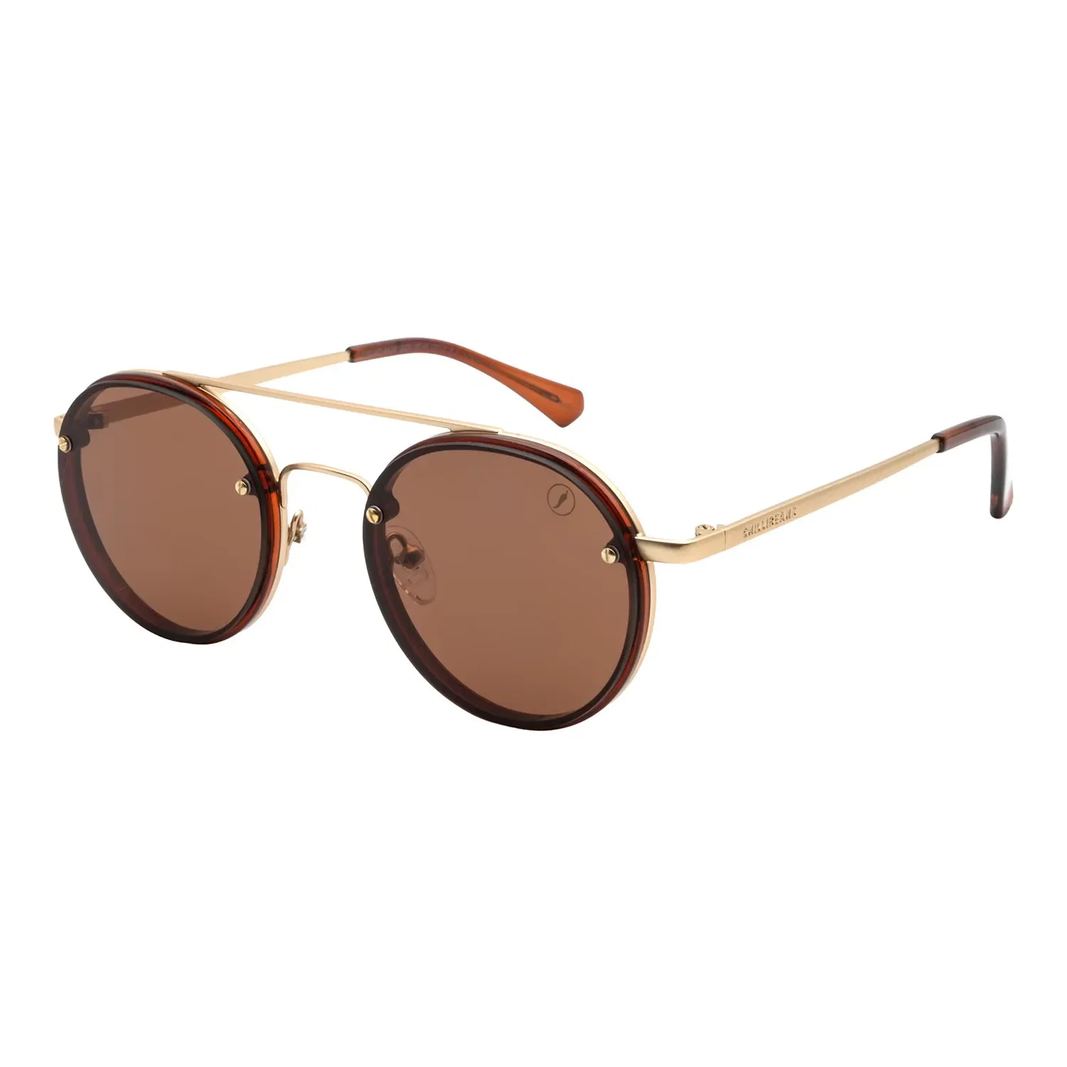 Óculos de Sol Masculino Chilli Beans Redondo Dourado