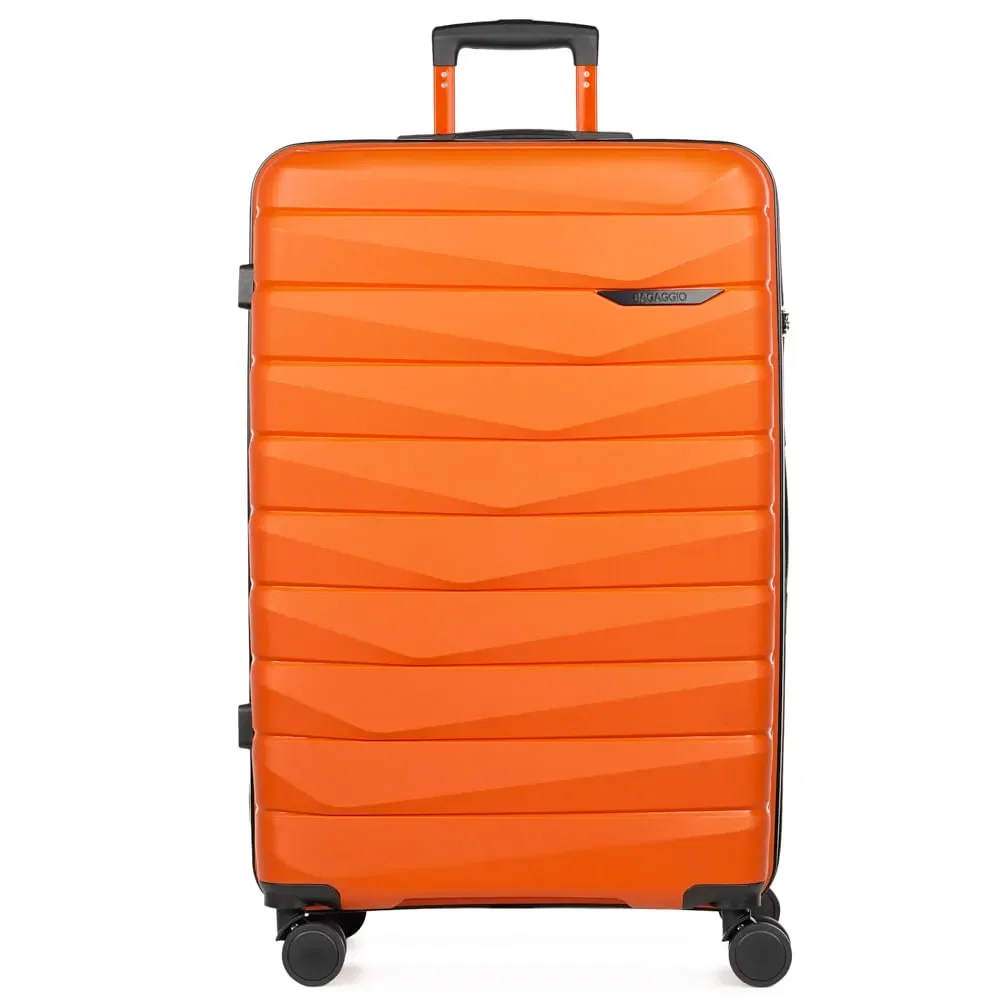 Mala de Viagem Grande 32kg Polipropileno 4 rodas Route Laranja