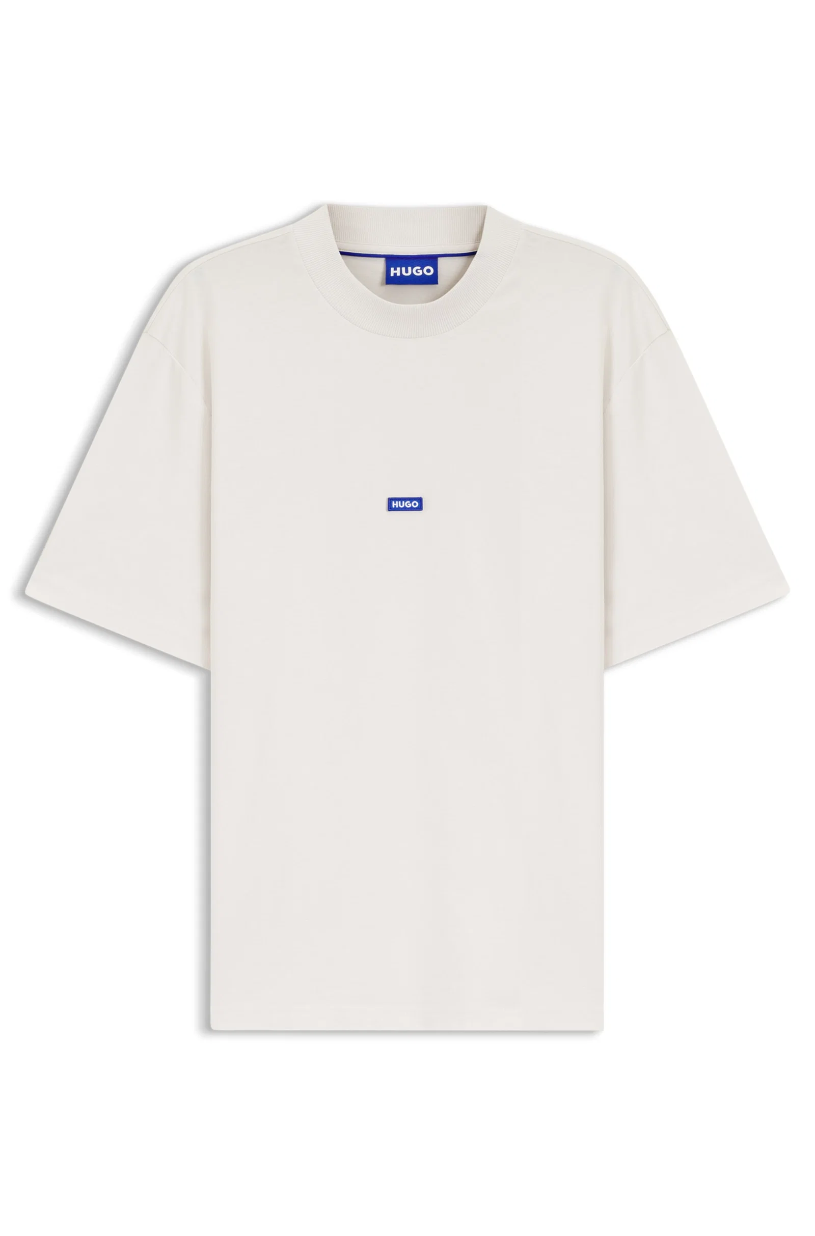 Camiseta Em Jersey De Algodão Com Emblema De Logo