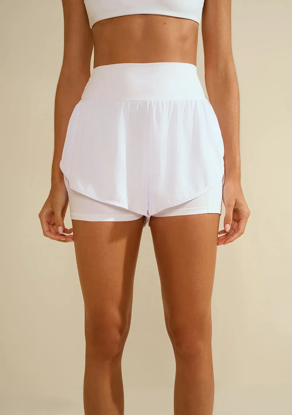 Shorts Morena Rosa Reto Alta Branco — imagem 1