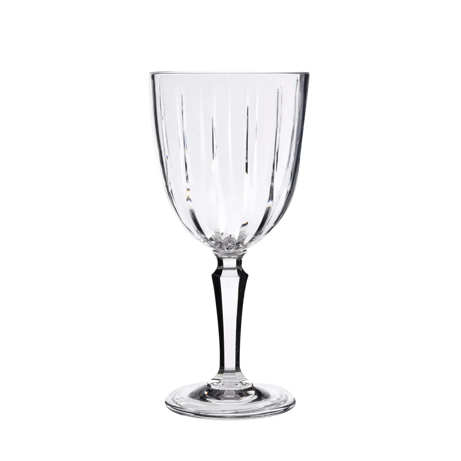 Taça de Vinho Cutting em Acrílico 340ml Kenya