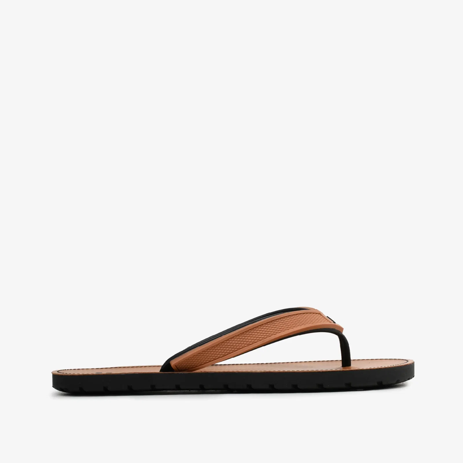 Chinelo Flat Masculino Caramelo Preto Jb — imagem 1