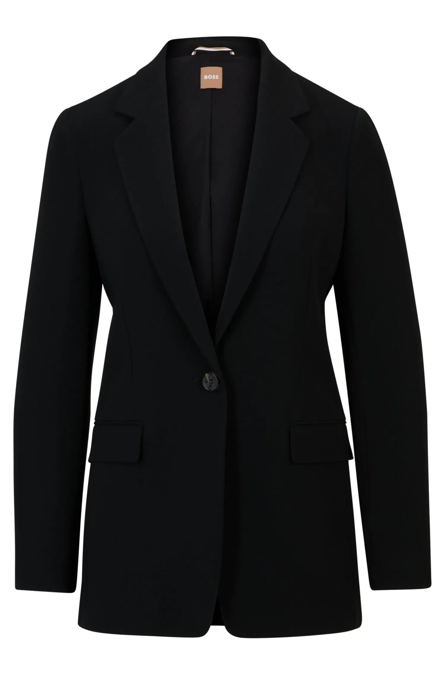 Blazer Regular Resistente A Vincos De Crepe