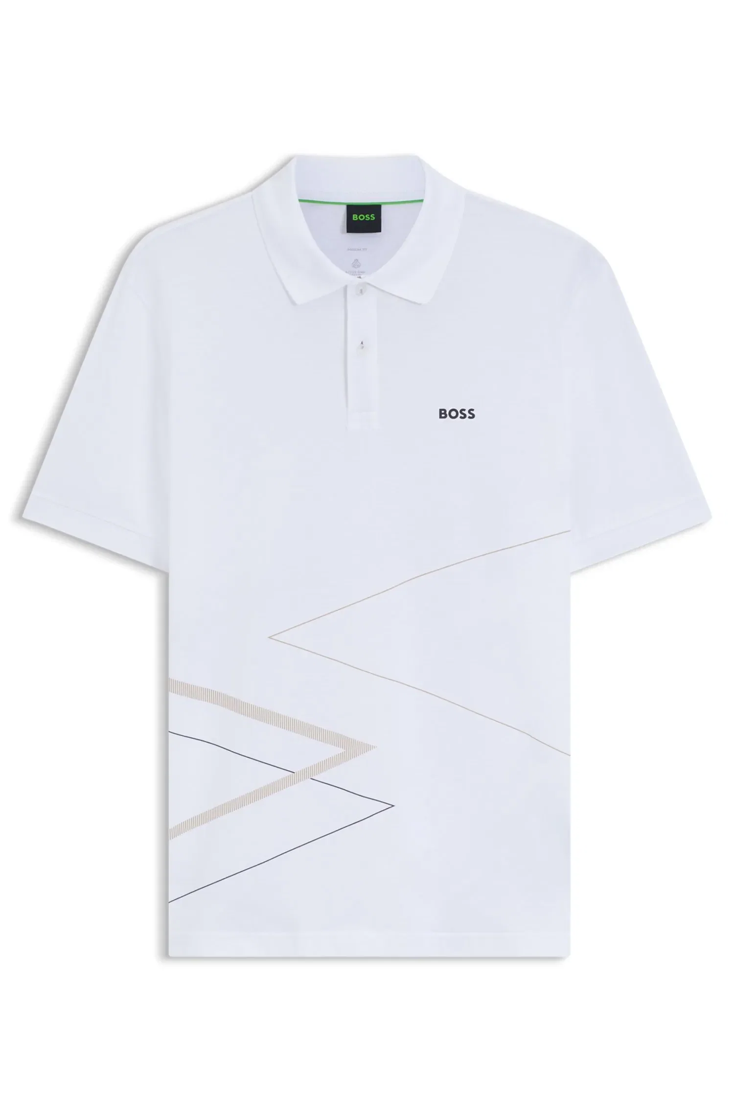 Polo Em Algodão Pima Com Estampado