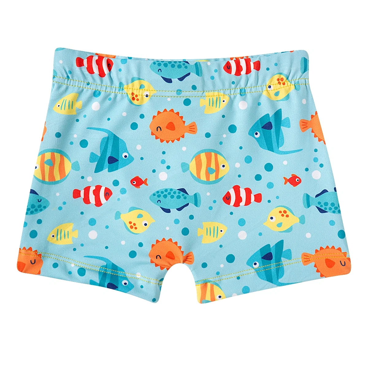 Shorts Praia Toddler Peixinhos Coloridos Lycra Proteção Uv 50+ Tip Top