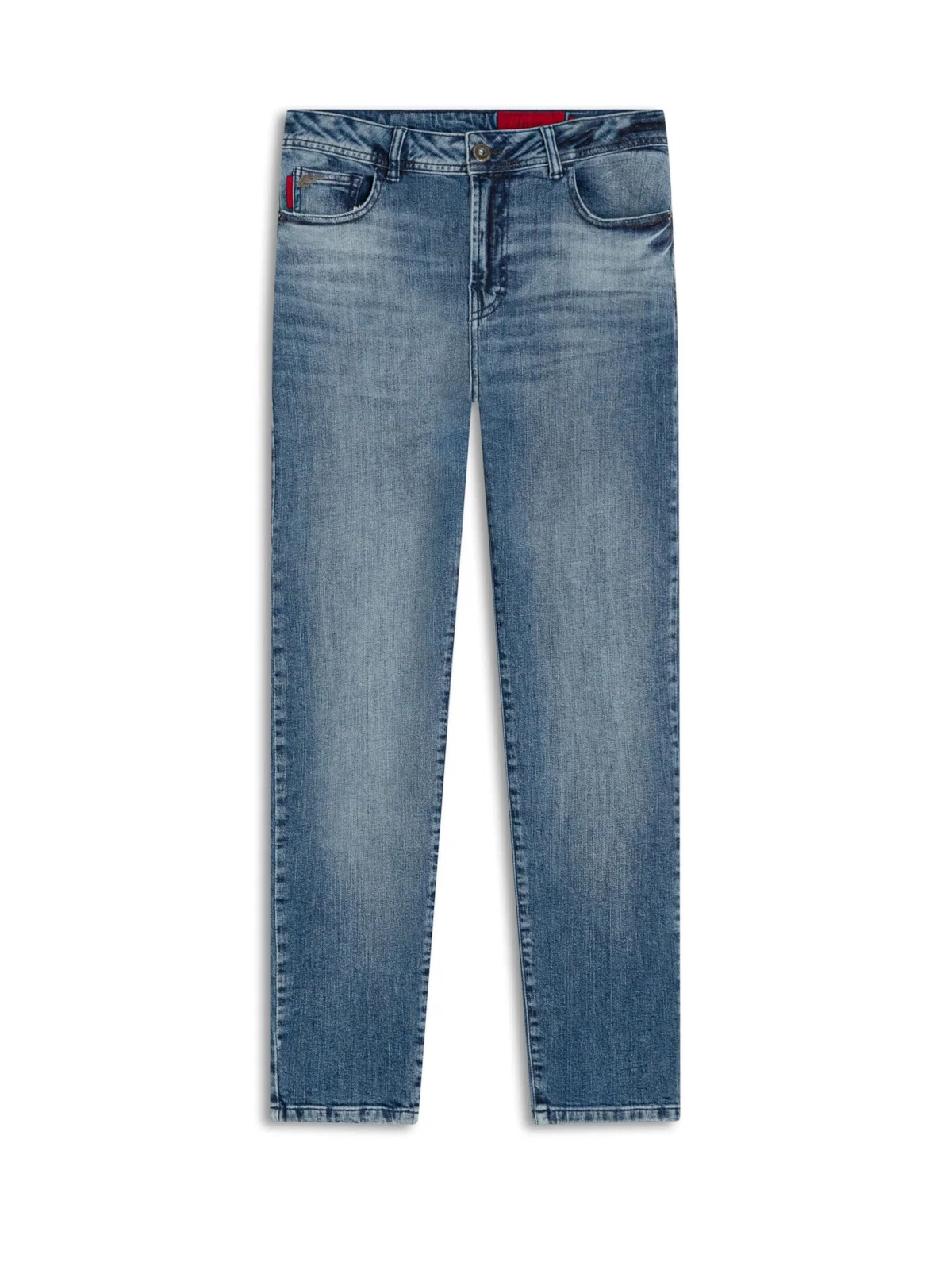Calça Dark Sea Elastic Mom Lav.Medio C/ Grampos — imagem 1