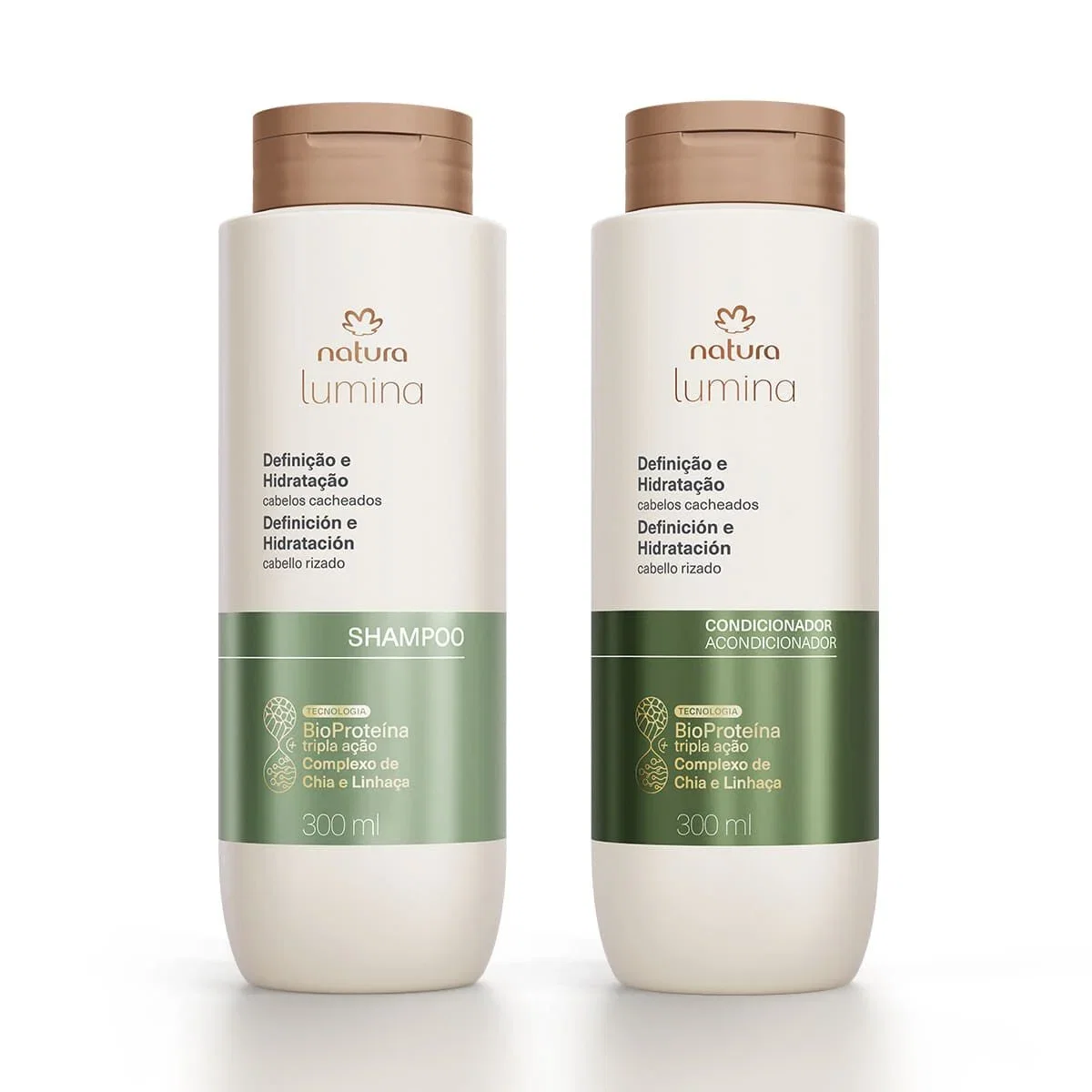 Kit Shampoo e Condicionador Lumina Definição e Hidratação de Cabelos Cacheados (2 produtos)