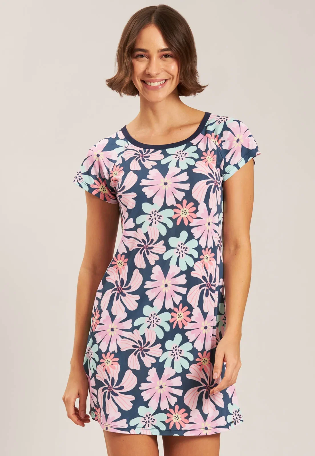 Camisão De Microfibra Baunilha