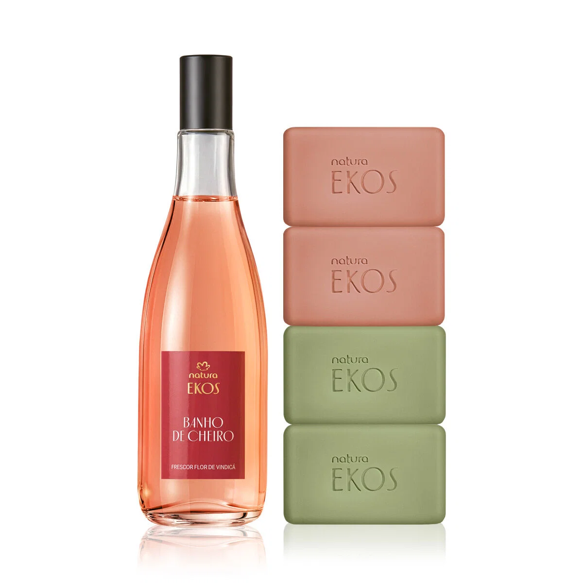 Kit Ekos Frescor Banho de Cheiro Flor de Vindicá com Sabonete em Barra