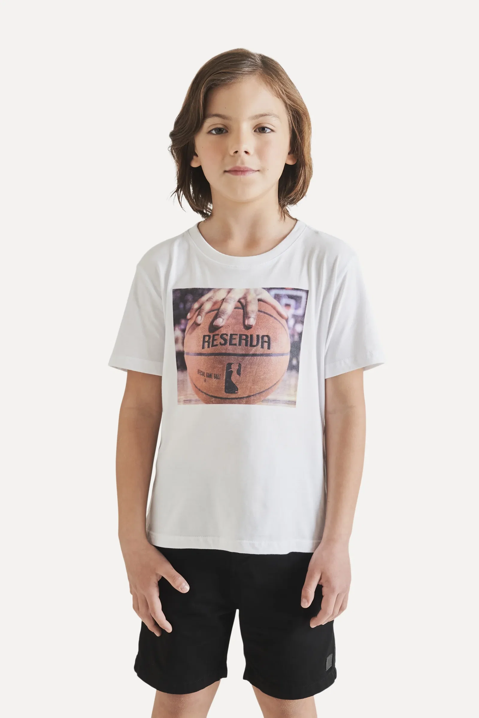 Camiseta Mini Pf Estampada Basquete