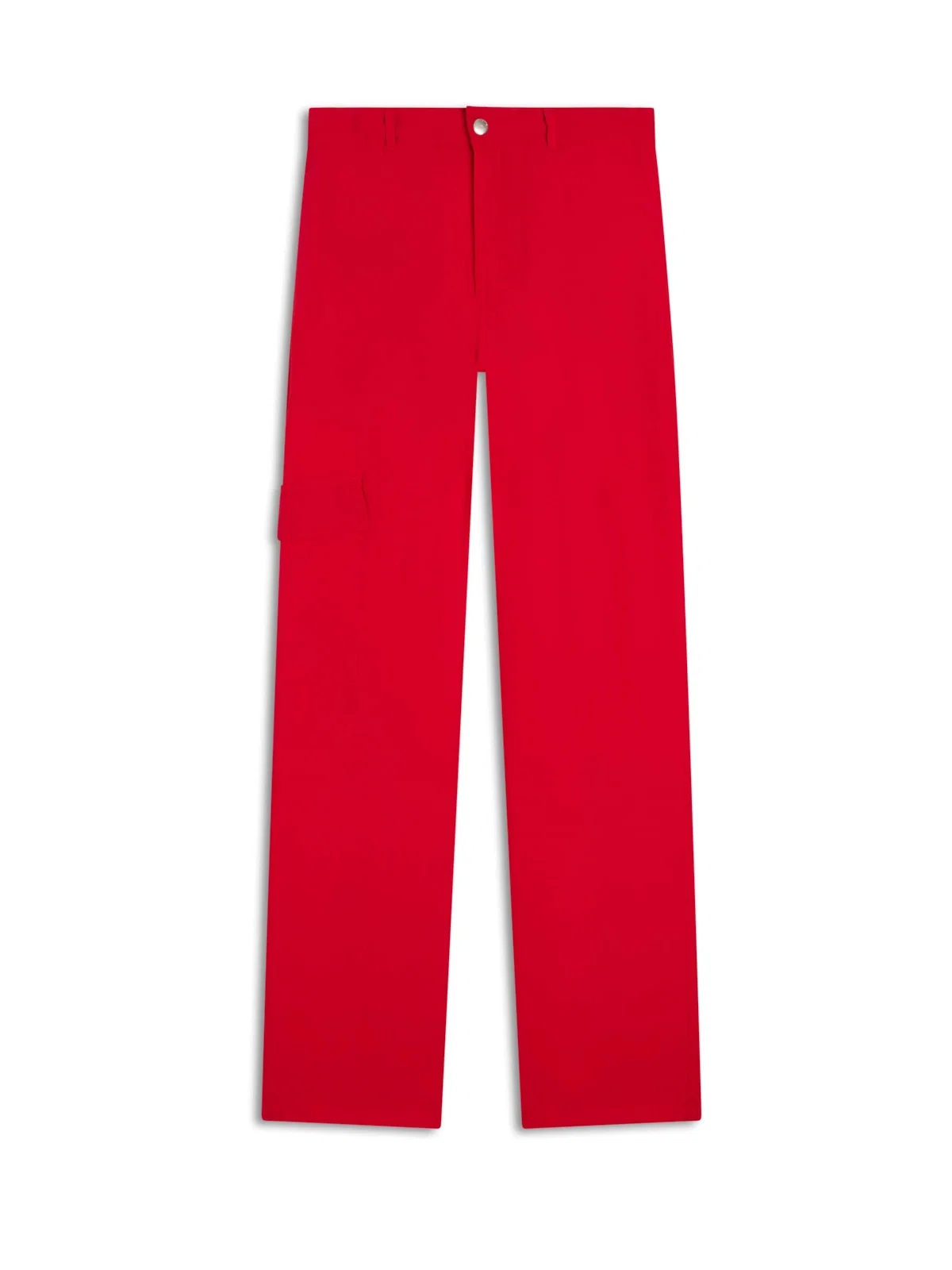 Calça Straight Cargo Vermelho