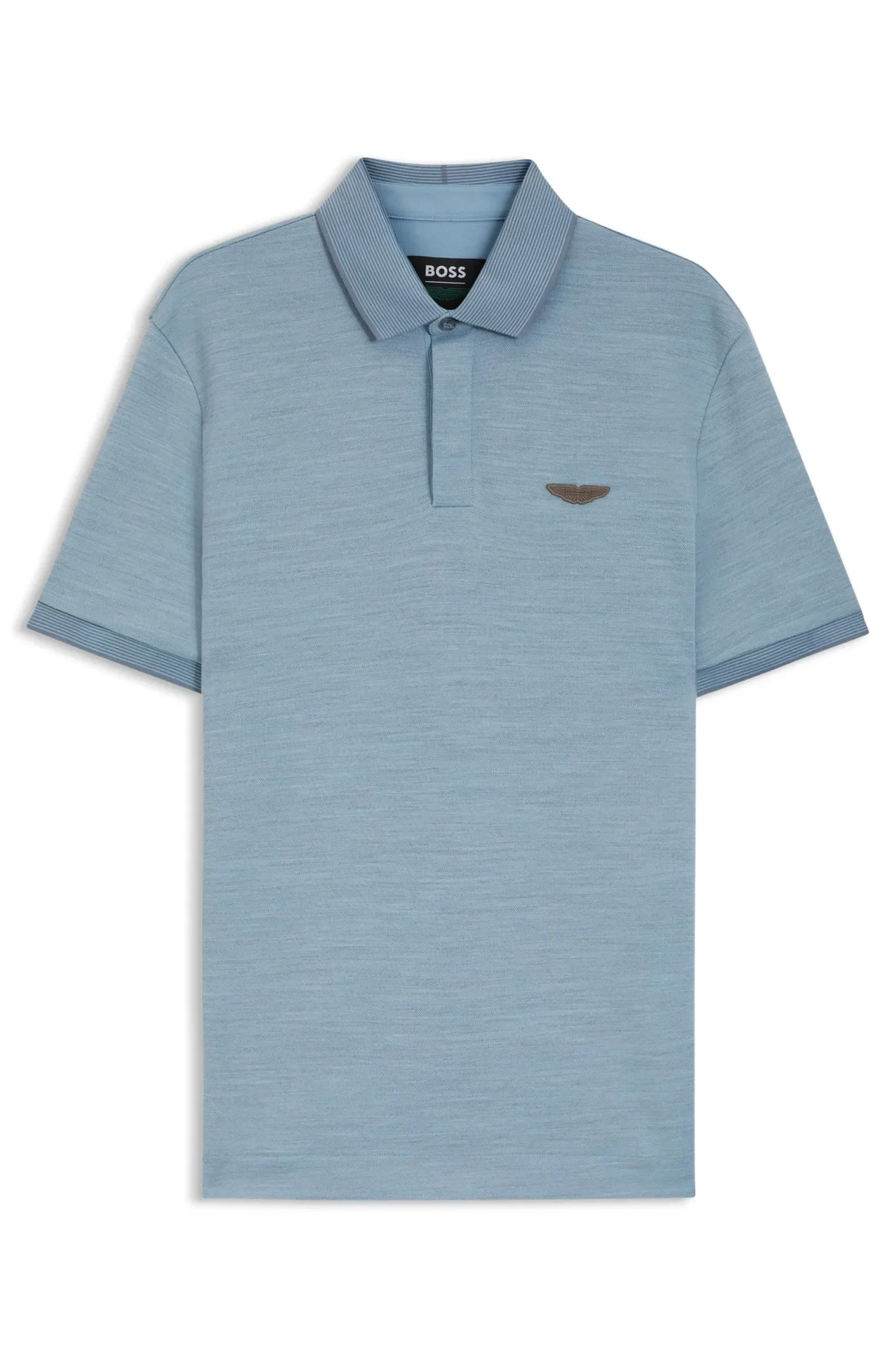 Polo BOSS x ASTON MARTIN Em Piqué De Lã e Algodão — imagem 1